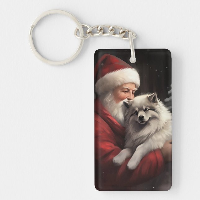 Porte-clefs Keeshony Avec Noël Festif Du Père Noël (Devant)