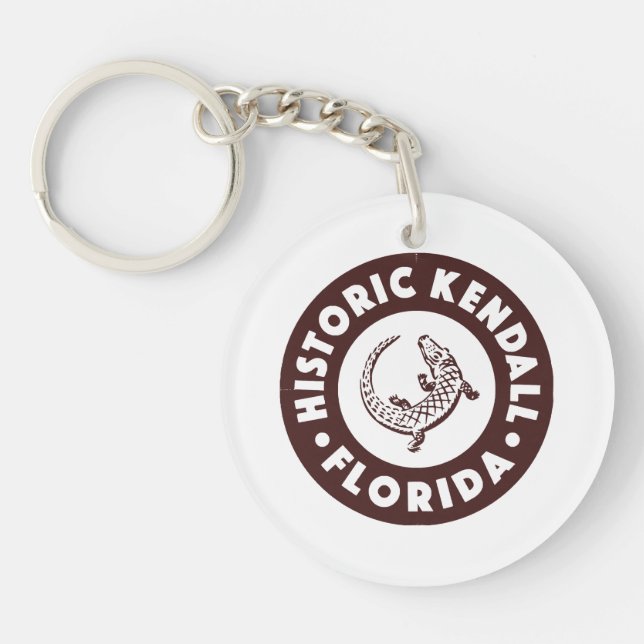 Porte-clefs Kendall Floride Cercle - Brun  (Devant)