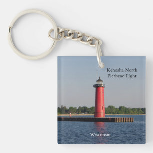 Porte-clefs Kenosha North Pierhead porte - clé acrylique léger