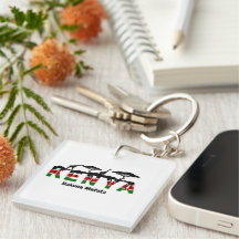 Kenya Hakuna Matata Acrylic Keychain.