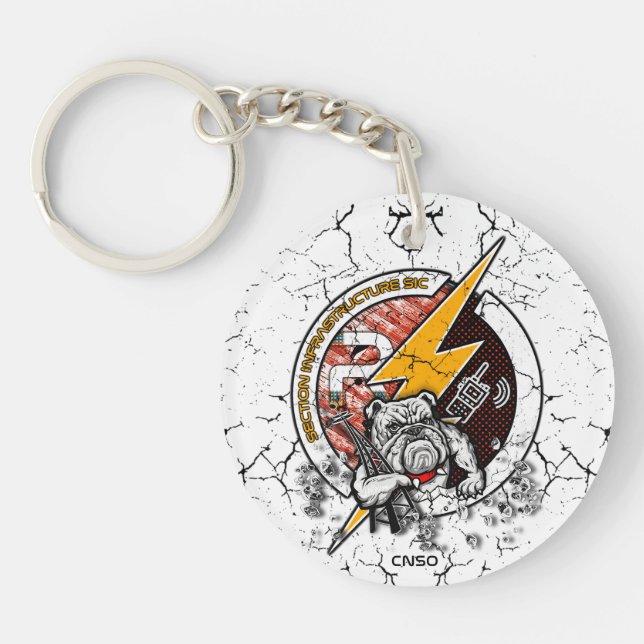 PORTE-CLEFS KEY-CHAIN INFRASIC BLANC (Devant)