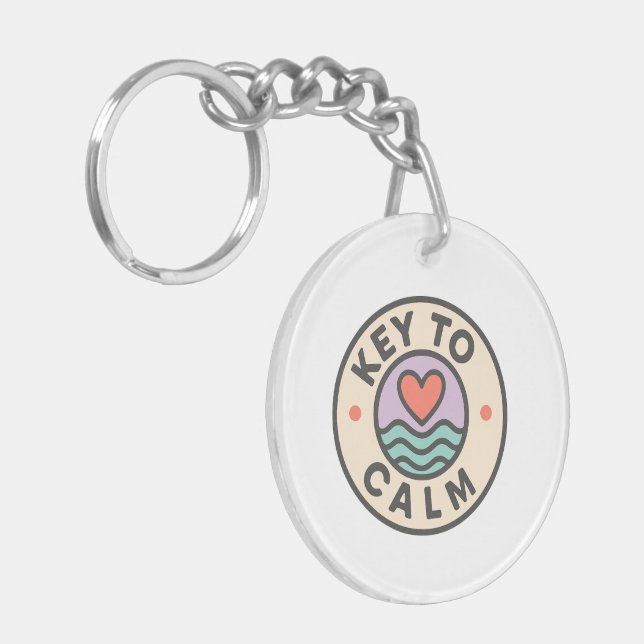 Porte-clefs Key to Calm | School Support Thank You Gift (Devant gauche)