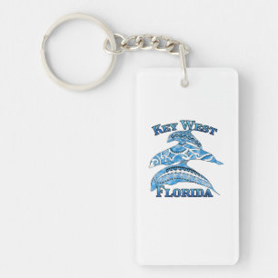 Porte-clefs Key West Florida Vacances Dauphins Tribaux