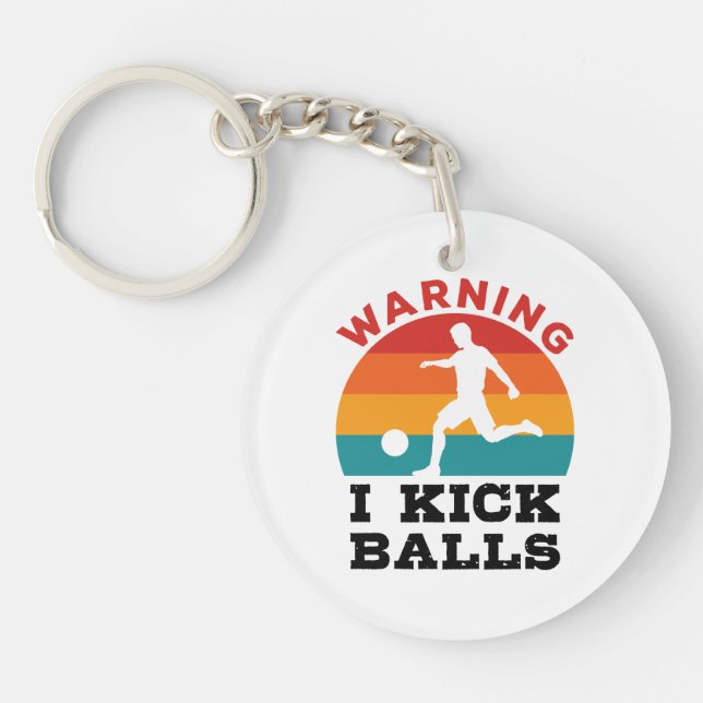 Porte-clefs Kickball Warning (Devant)