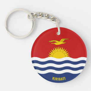 Porte-clefs Kiribati Drapeau Charme Patriotique