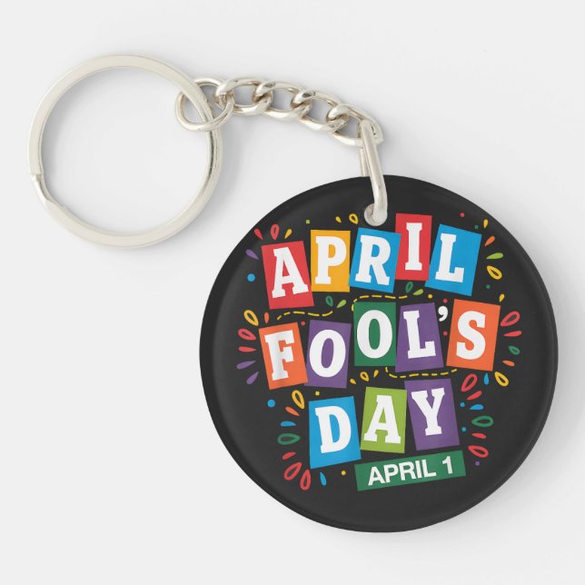 Porte-clefs Kit de blagues drôles pour le 1er avril (Devant)