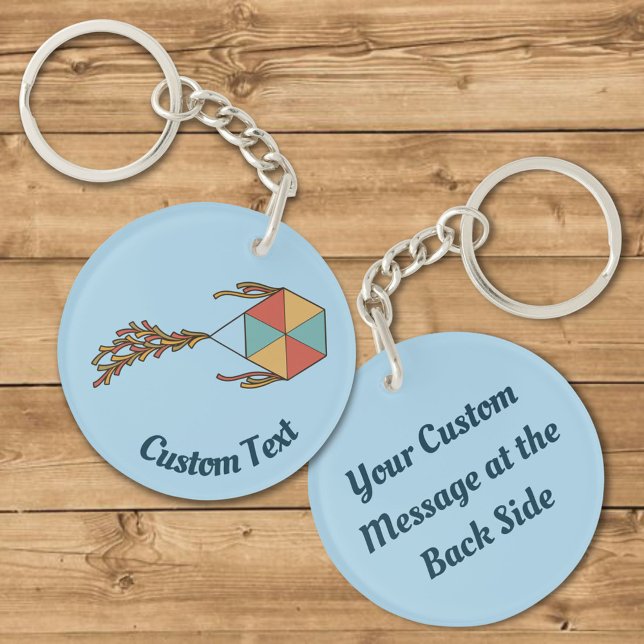 Porte-clefs Kite Icon Porte - clé bleu clair (Créateur téléchargé)