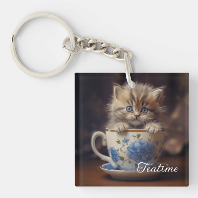 Porte-clefs Kitty Thé  (Devant)