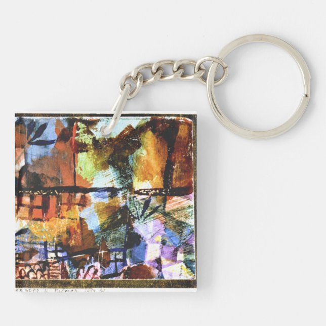 Porte-clefs Klee - Fenêtres et palmiers (Dos)