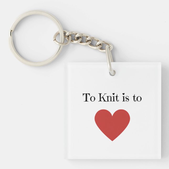 Porte-clefs Knit est aimer - (Devant)