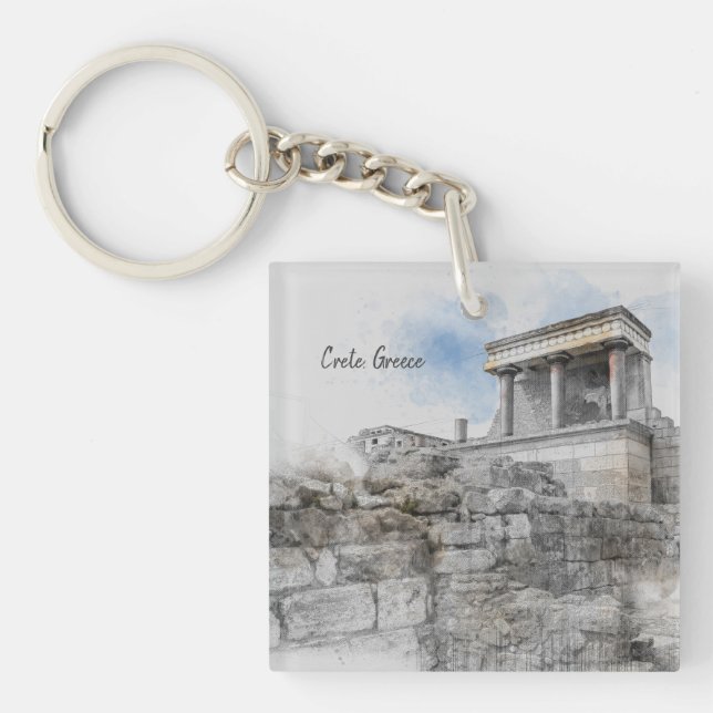 Porte-clefs Knossos Palace Porte - clé - Ancien souvenir de Cr (Devant)