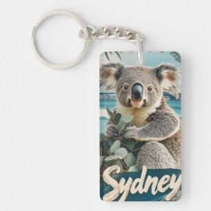 Porte-clefs Koala adorable avec le pont de Sydney Harbour