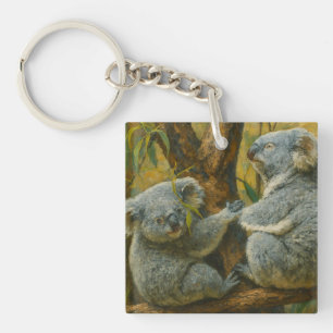 Porte-clefs Koala Companions - Paire réaliste de faune