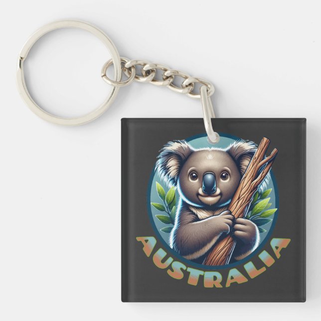 Porte-clefs Koala d'Australie (Devant)
