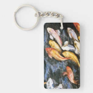 Porte-clefs Koi Fish Art Porte - clé Pendentif Charms