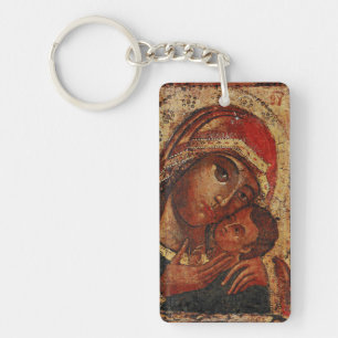 Porte-clefs Korsunskaïa : icon of the Mother of Dieu of Cherso
