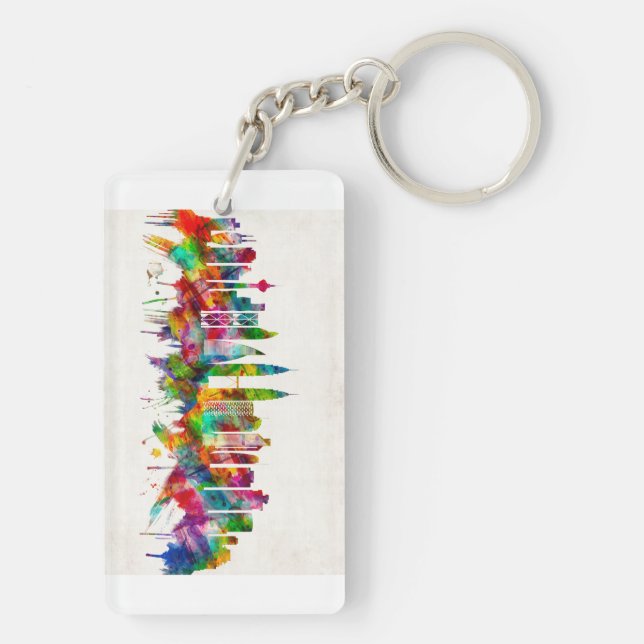 Porte-clefs Kuala Lumpur Malaisie Skyline (Dos)