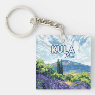 Porte-clefs Kula Maui Haleakala Hawaii Lavender Retro
