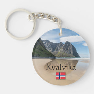 Porte-clefs Kvalvika Lofoten Norvège