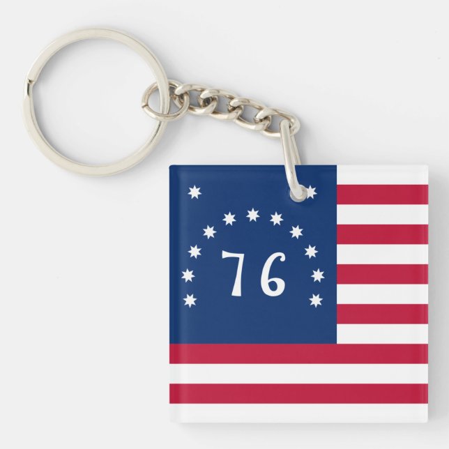 Porte-clefs La bannière de Bennington : le drapeau de bataille (Devant)