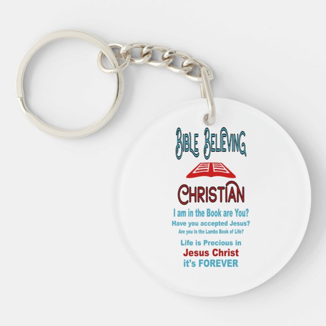 Porte-clefs La Bible croyant chrétien (Devant)