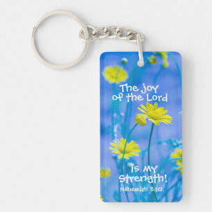 Porte-clefs La Bible Verse Nehemiah La Joie du Seigneur Custom