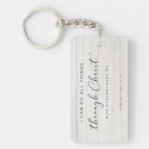 Porte-clefs La Bible Verse Philippiens 4:13 Je Peux Faire Tout
