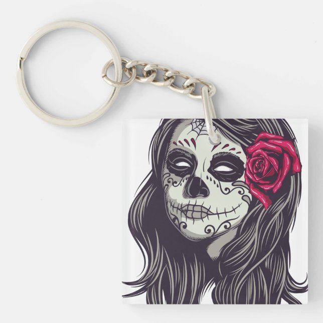 Porte-clefs La Catrina - Dia De Los Muertos (Devant)