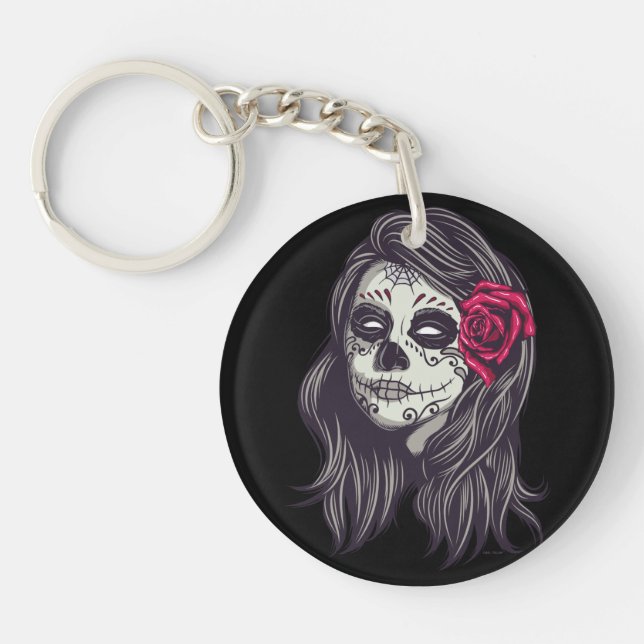 Porte-clefs La Catrina - Dia De Los Muertos (Devant)