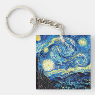 Porte-clefs La célèbre peinture de Van Gogh, Nuit étoilée