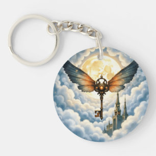Porte-clefs La Clé de l'Éternité – Ailes Steampunk