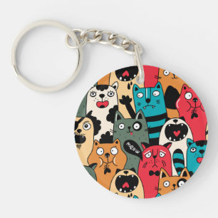 Porte-clefs La Crowd of cats