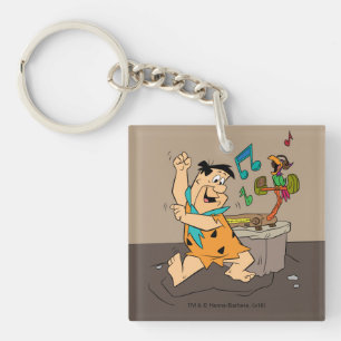 Porte-clefs La danse de Flintstone des Flintstones   Fred