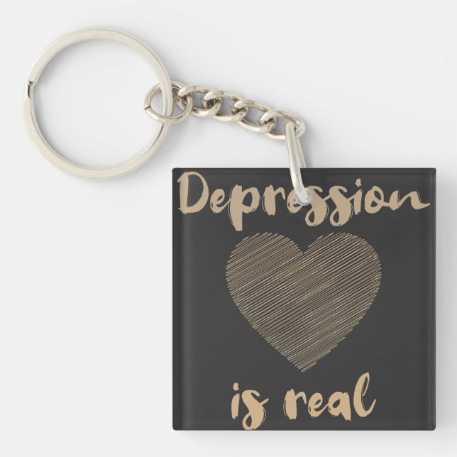 Porte-clefs La dépression est réelle (Devant)