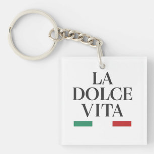 Porte-clefs La Dolce Vita Carré italien Porte - clé