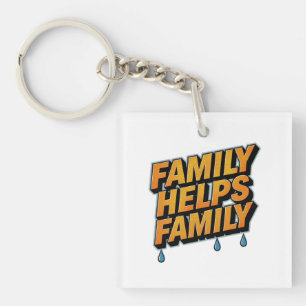Porte-clefs La famille aide la famille
