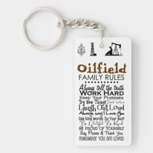 Porte-clefs La famille de gisement de pétrole ORDONNE le port