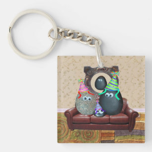 Porte-clefs La famille Pet Rock