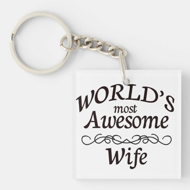 Porte-clefs La femme la plus géniale du monde (Devant)