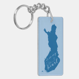 Porte-clefs La Finlande Est Dans Mon Coeur