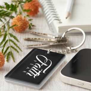 Porte-clefs La foi au-dessus de la peur Noire