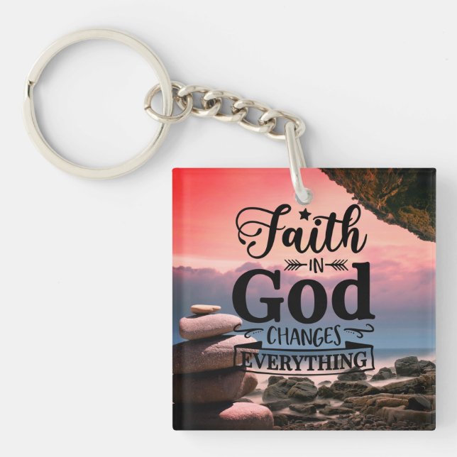 Porte-clefs La foi chrétienne en Dieu (Devant)
