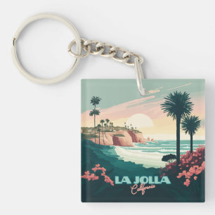 Porte-clefs La Jolla Cove San Diego California Retro