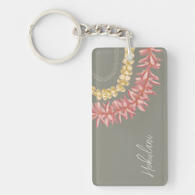 Porte-clefs Lā Lei personnalisé par Wander With Aloha (Devant)