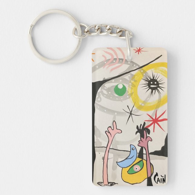PORTE-CLEFS LA LUNE BLEUE PREND UN MOIS DE CONGÉ (Devant)