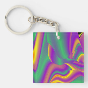 Porte-clefs La magie des couleurs, Rainbowart 3D Abstrait