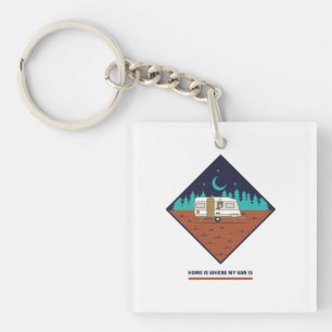 Porte-clefs La maison est où est mon van