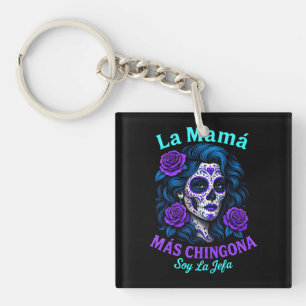 Porte-clefs La Mamá Más Chingona Amusante maman espagnole