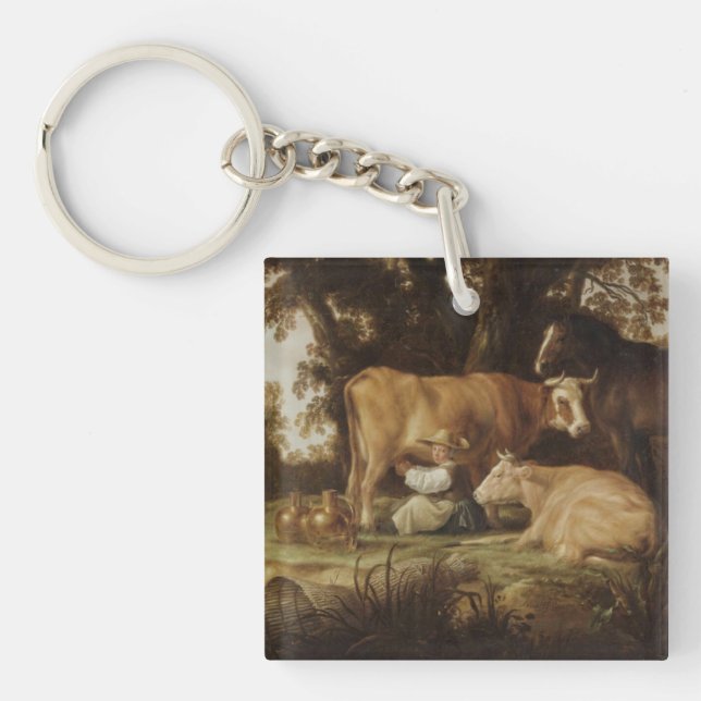 Porte-clefs La Milkmaid Aelbert Cuyp (Devant)