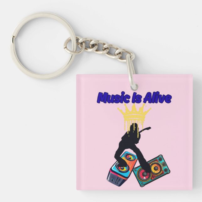 Porte-clefs La musique est vivante (Devant)